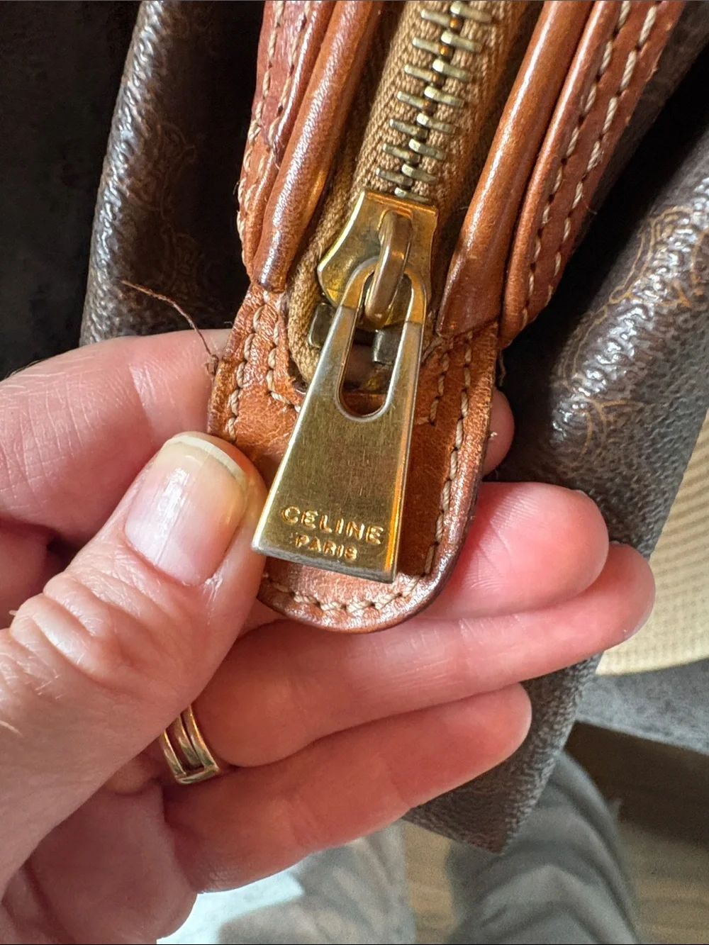 Celine Macadam Cosmetic/toiltry Pouch